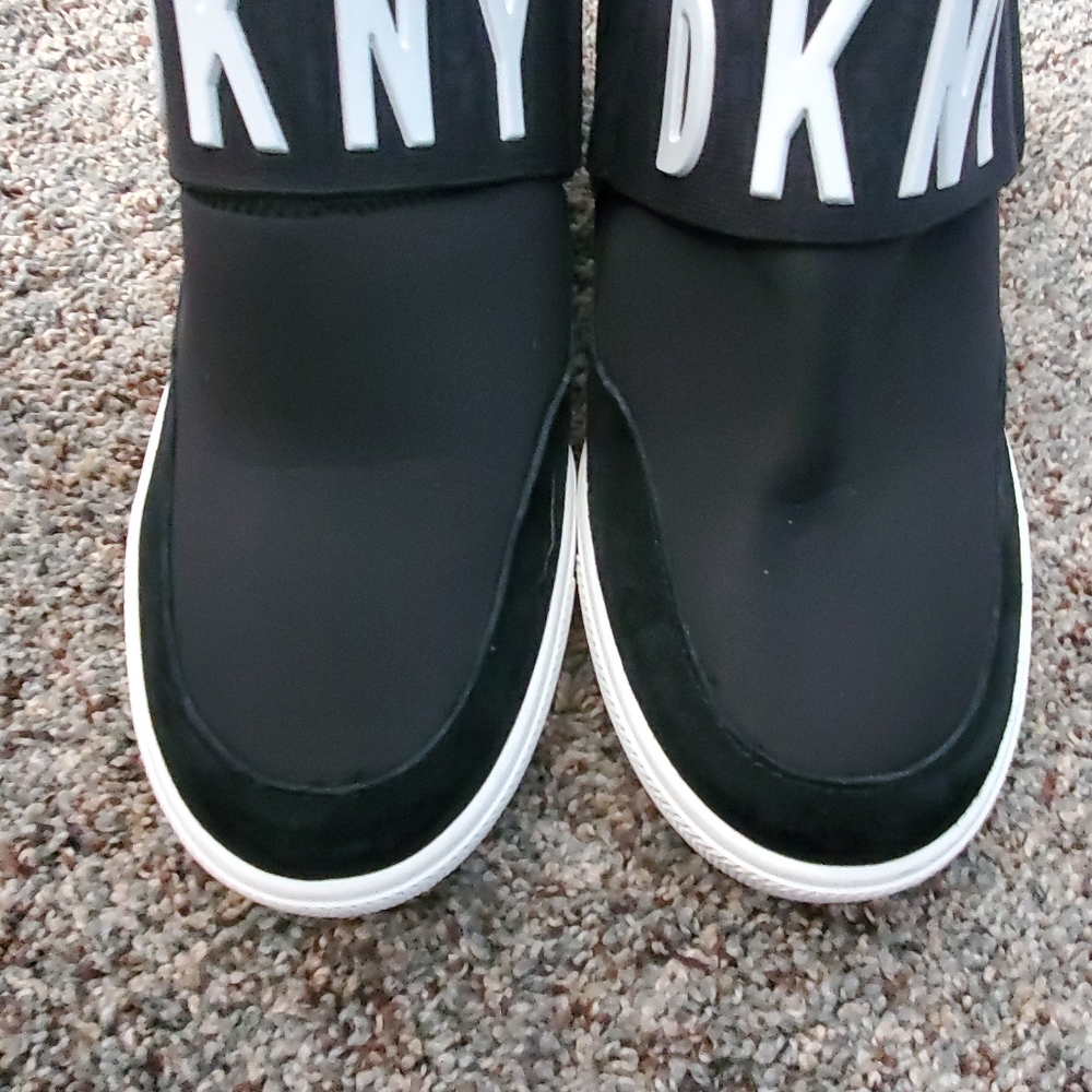 DKNY slip on wedge sneakers